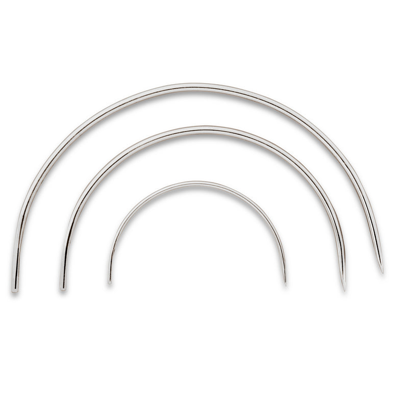 Prym Curved Upholstery Needles Assorted Sizes 2 4 and 5
