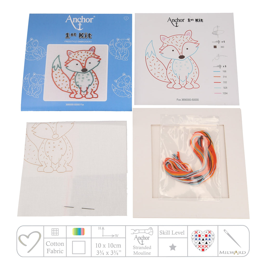 Anchor 1st Kit Freestyle embroidery: Fox Contents