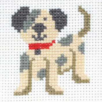 1st Kit: 'Toby' Starter Cross Stitch Kit Finished Product