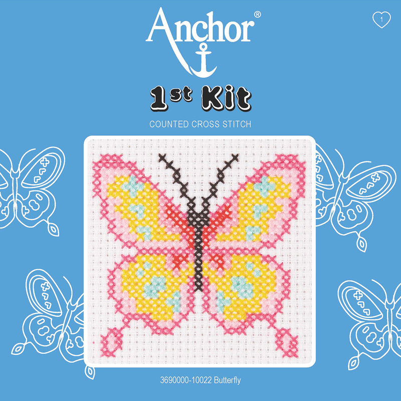 1st Kit: Butterfly Starter Cross Stitch Kit Package