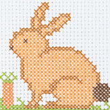 Anchor 1st Kit: Rabbit Starter Cross Stitch Kit Finished