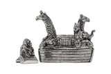 Noah's Ark Pewter Pin Cushion and Box