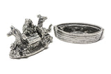 Noah's Ark Pewter Pin Cushion and Box