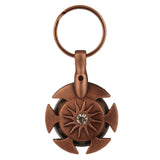 Yarn Cutter Pendant (Antique Brass) Front