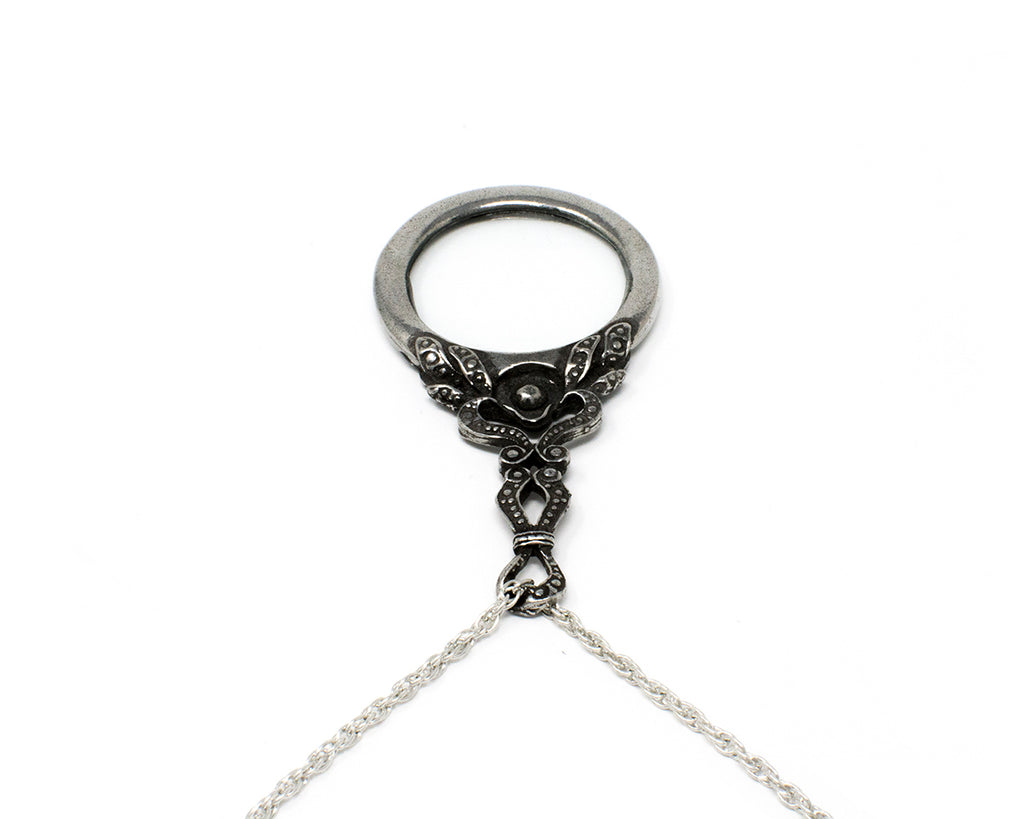 Victorian Style Magnifying Glass with Chain