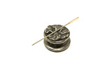 Button and rose needle minder