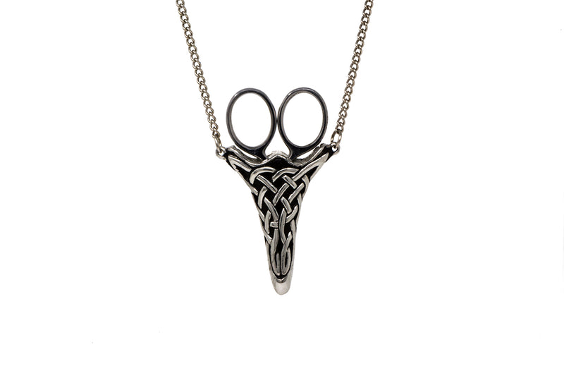 A E Williams Celtic Knot Pewter Chatelaine