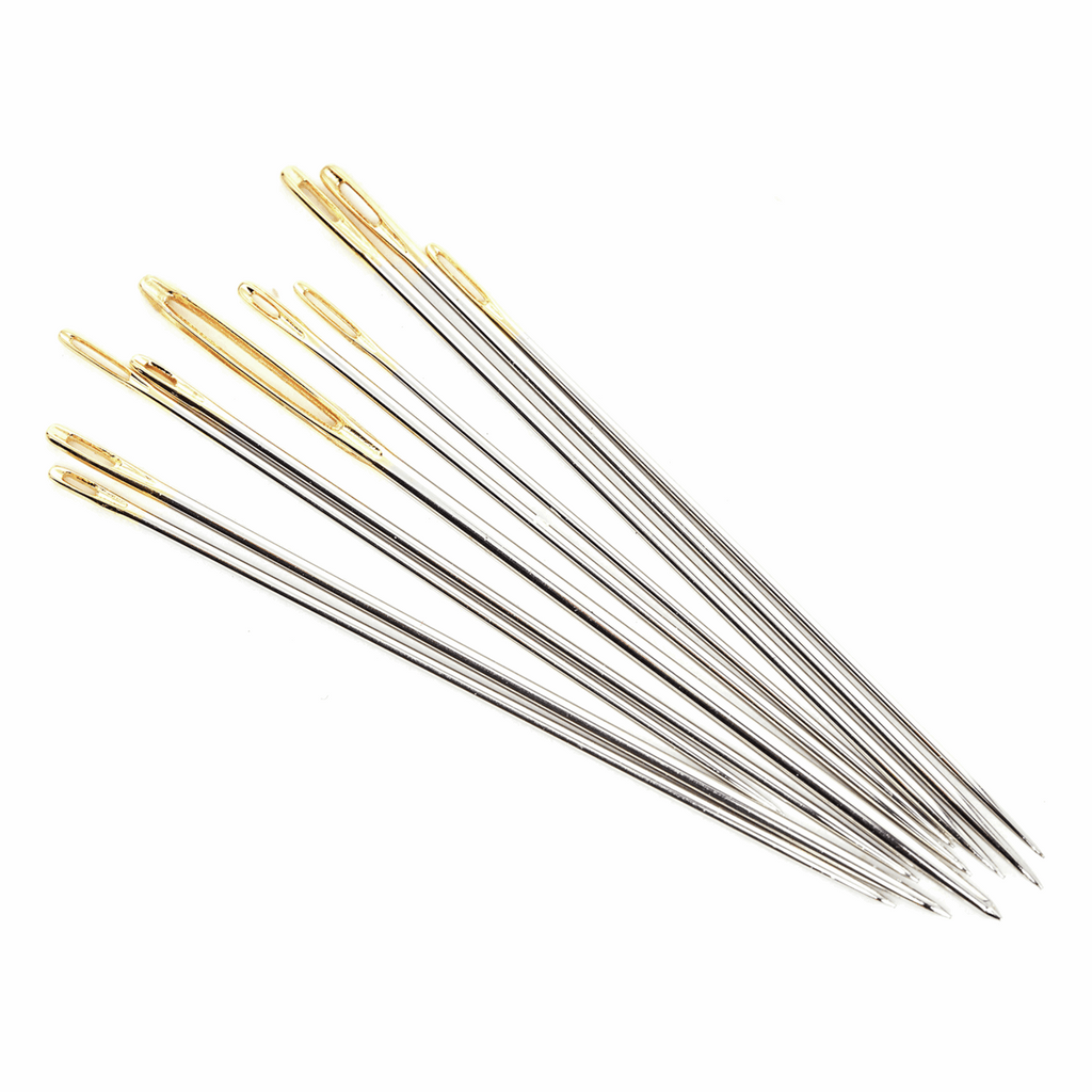 Hemline Gold Assorted Household Hand Sewing Needles - 10 pcs