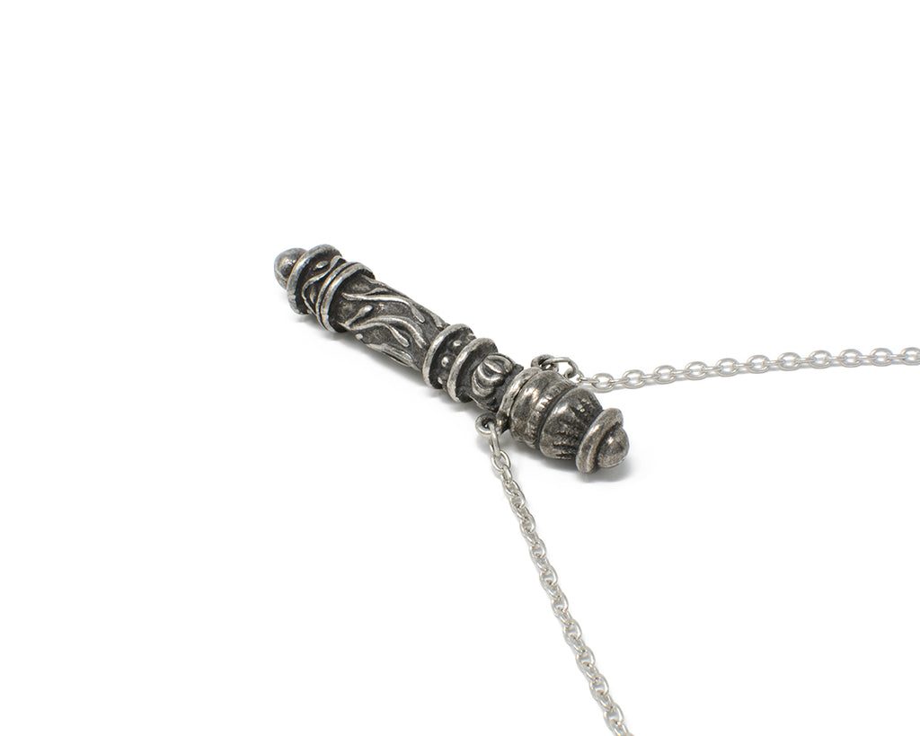 Vintage Victorian Pewter Sewing Needle Case