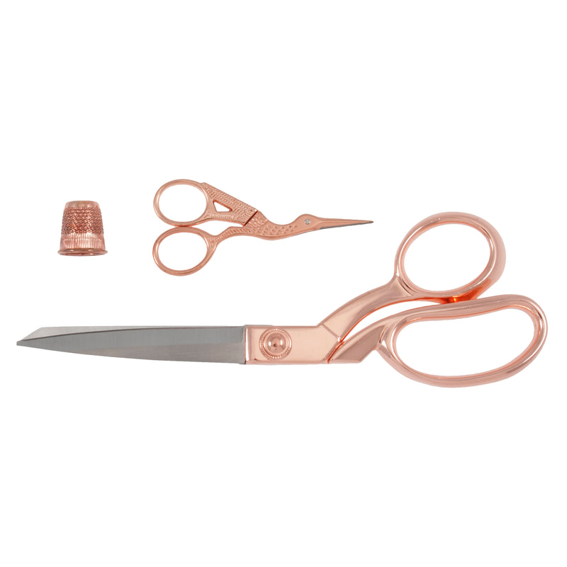 Milward Dressmaking Scissor Gift Set in Rose Gold