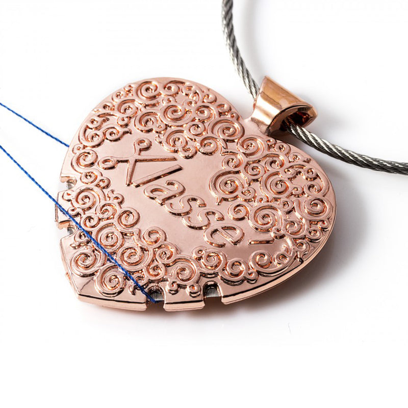 Sew Easy Rose Gold Heart Thread Cutter Pendant
