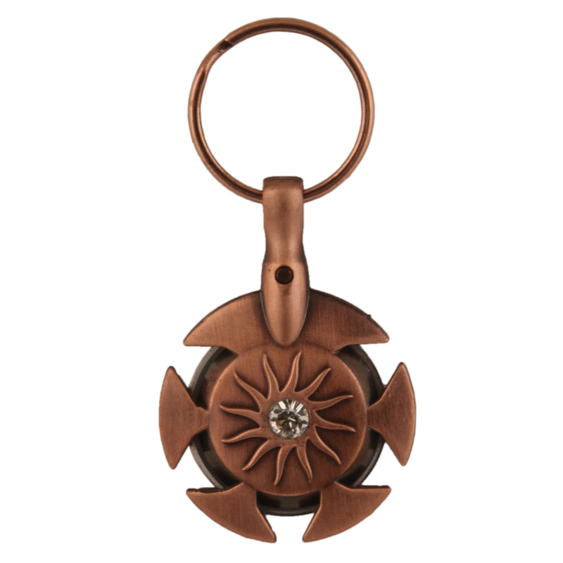 Yarn Cutter Pendant (Antique Brass) Front