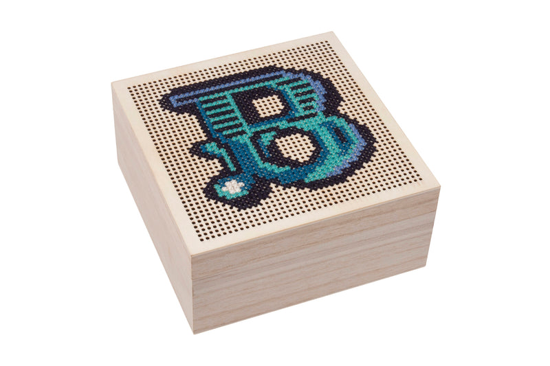 Cross Stitch Trinket Box: Large