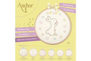 Anchor Bunny Embroidery Hoop Kit Packaging
