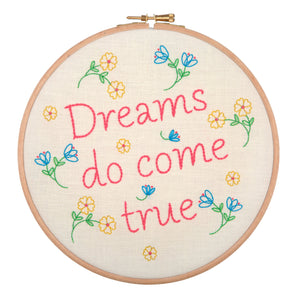 dreams do come true embroidery kit by anchor