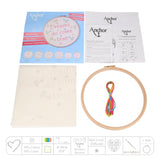 anchor dreams do come true embroidery kit contents including hoop, threads and needle