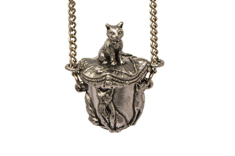 Cat Thimble Case Pendant