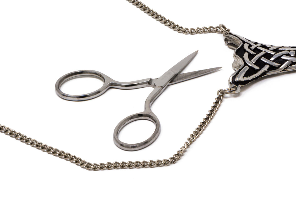 Pewter Chatelaine Sewing Scissors