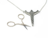Pewter Chatelaine Needlework Scissors