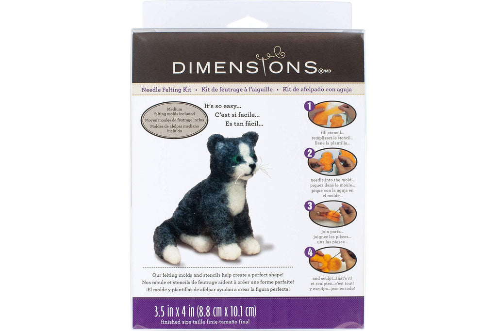 Dimensions Cat Needle Felting Kit Packaging