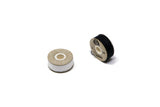 White and Black Thread Bobbins for Clothes Repair Kit
