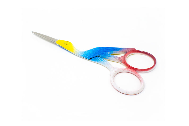 Rainbow Stork Embroidery Scissors