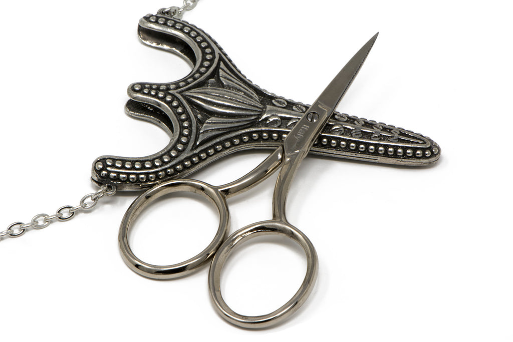 Vintage Pewter Sewing Scissors
